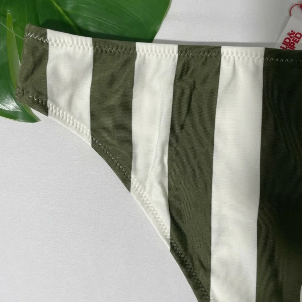 NEW Solid & Striped [‎ SZ XS ] Elle Bikini Bottom Safari Stripe